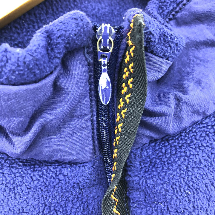 Vintage 80s-90'S Adidas half-zip fleece pullover, men's size L polyester purple type Vintage Second Hand