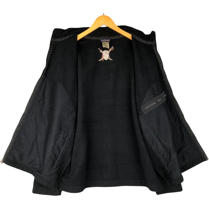 2000'S Patagonia Synchilla Skull Pattern Fleece Jacket (26511F6), Men's XL polyester black type Vintage Second Hand