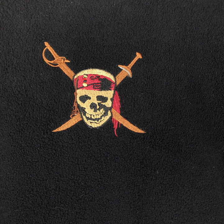 2000'S Patagonia Synchilla Skull Pattern Fleece Jacket (26511F6), Men's XL polyester black type Vintage Second Hand