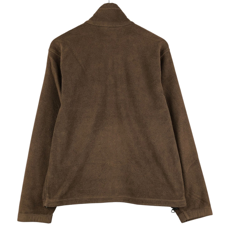00'S Columbia fleece jacket, men's size M polyester brown type Vintage Second Hand