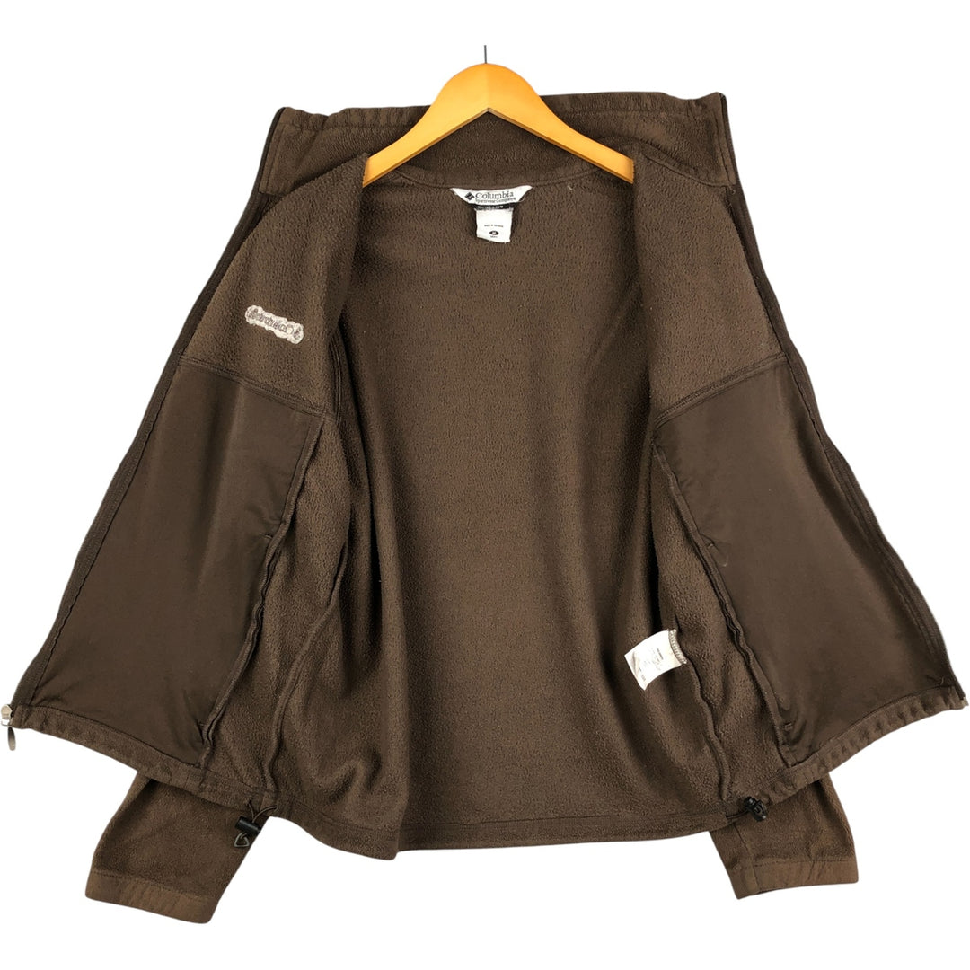 00'S Columbia fleece jacket, men's size M polyester brown type Vintage Second Hand