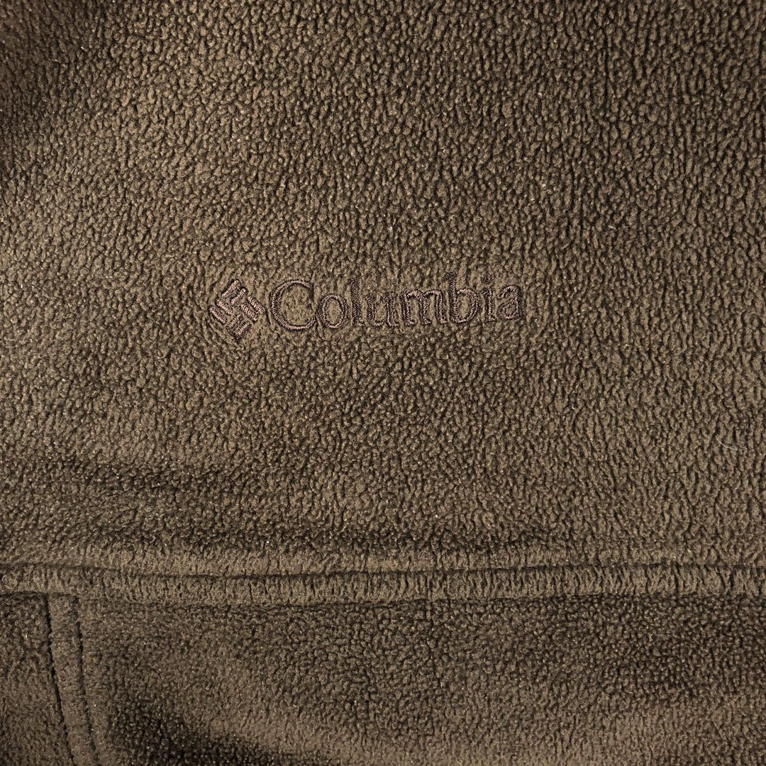 00'S Columbia fleece jacket, men's size M polyester brown type Vintage Second Hand