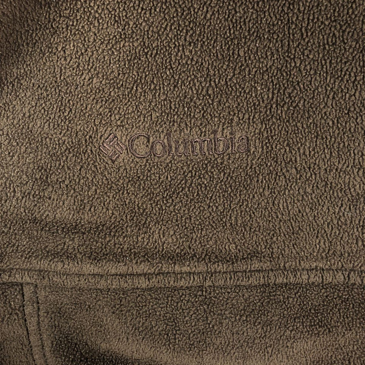 00'S Columbia fleece jacket, men's size M polyester brown type Vintage Second Hand