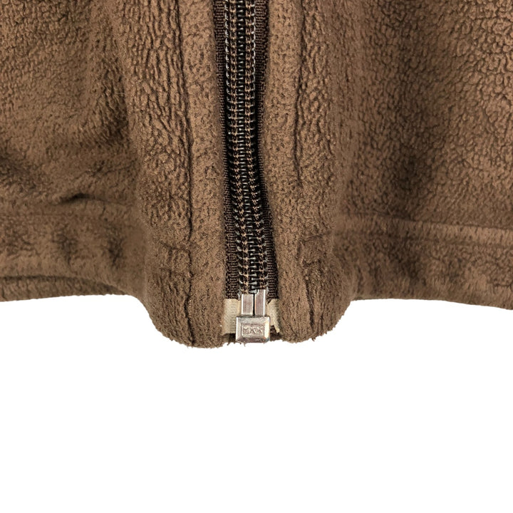 00'S Columbia fleece jacket, men's size M polyester brown type Vintage Second Hand