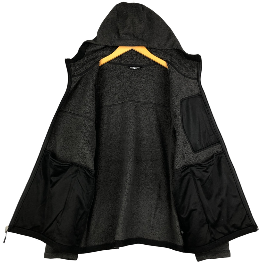 The North Face Fleece Full-Zip Hoodie, Men's XL polyester Charcoal Vintage Second Hand