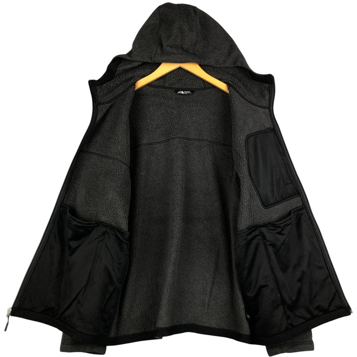 The North Face Fleece Full-Zip Hoodie, Men's XL polyester Charcoal Vintage Second Hand