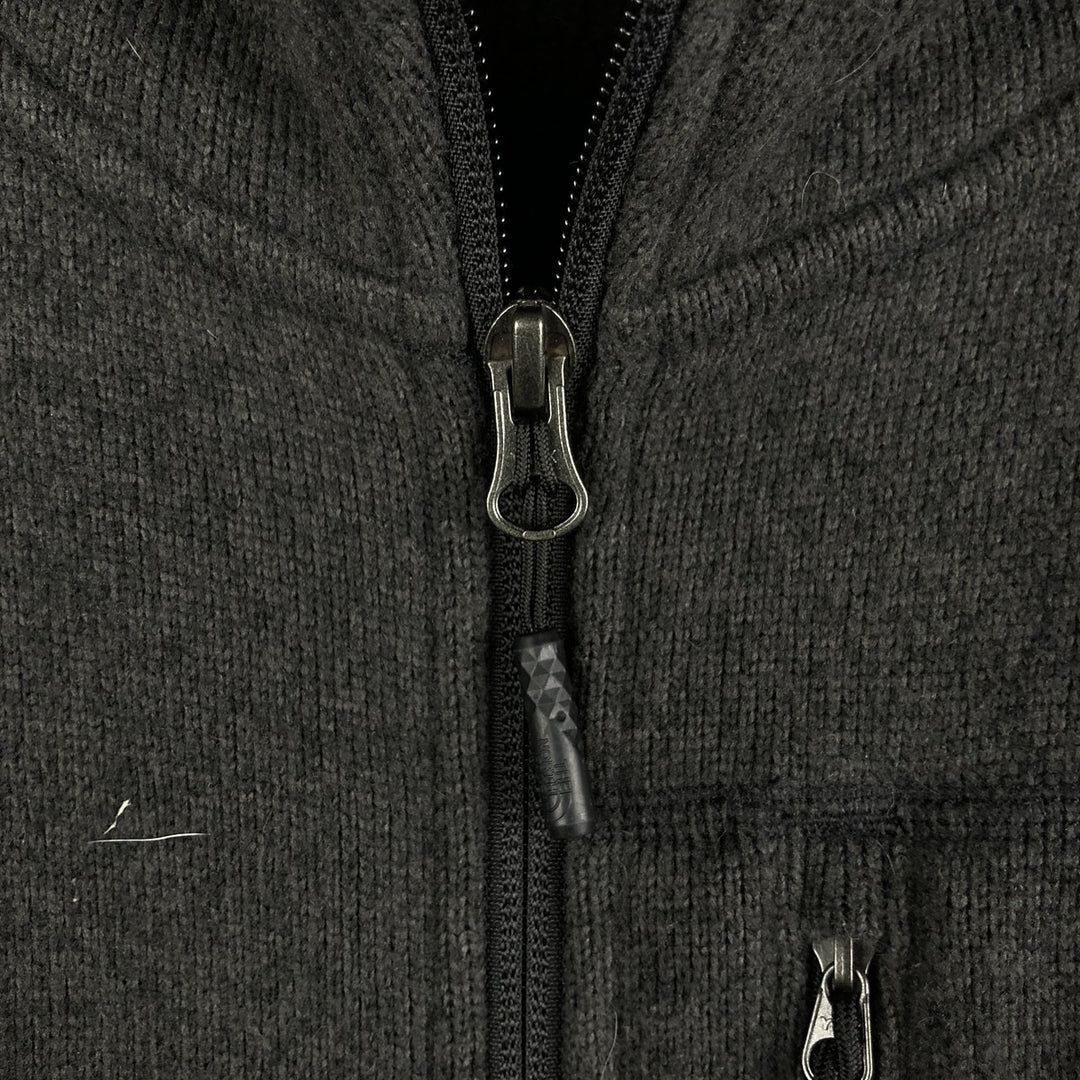 The North Face Fleece Full-Zip Hoodie, Men's XL polyester Charcoal Vintage Second Hand