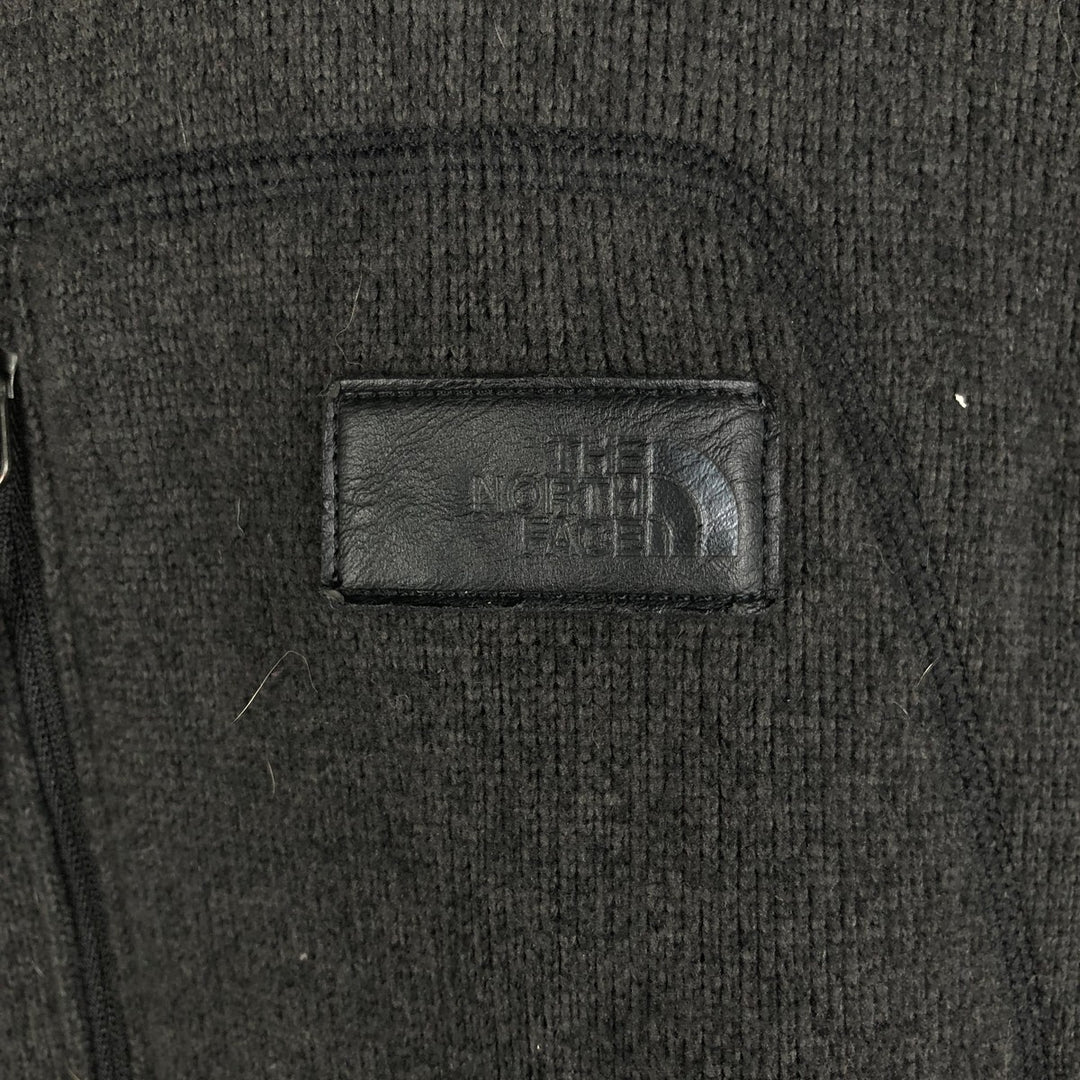 The North Face Fleece Full-Zip Hoodie, Men's XL polyester Charcoal Vintage Second Hand