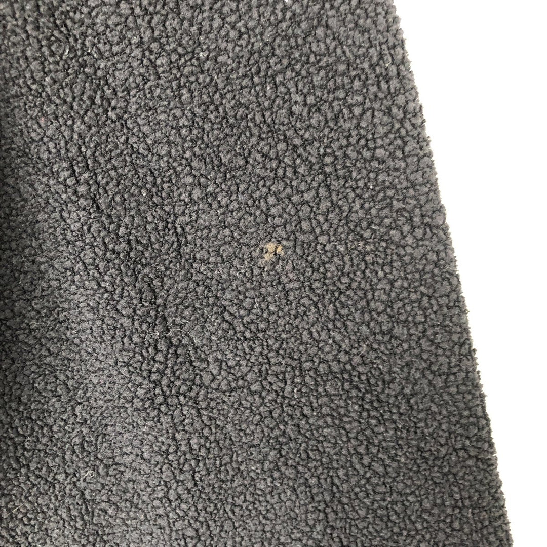 Ralph Lauren Chaps fleece pullover, men's size L cotton black type Vintage Second Hand