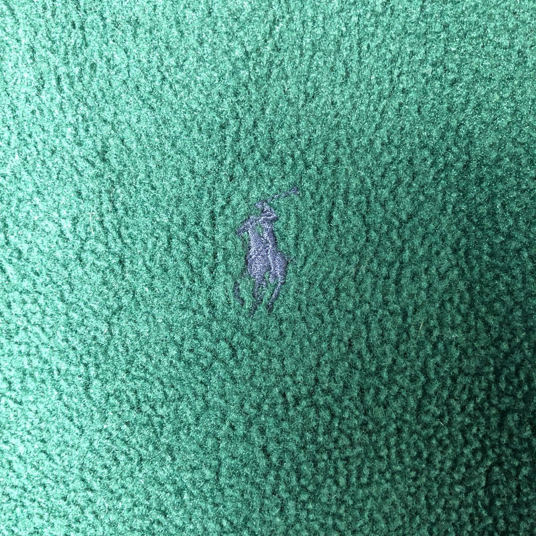 Ralph Lauren POLO by Ralph Lauren collared fleece jacket, men's size XXL polyester green type Vintage Second Hand