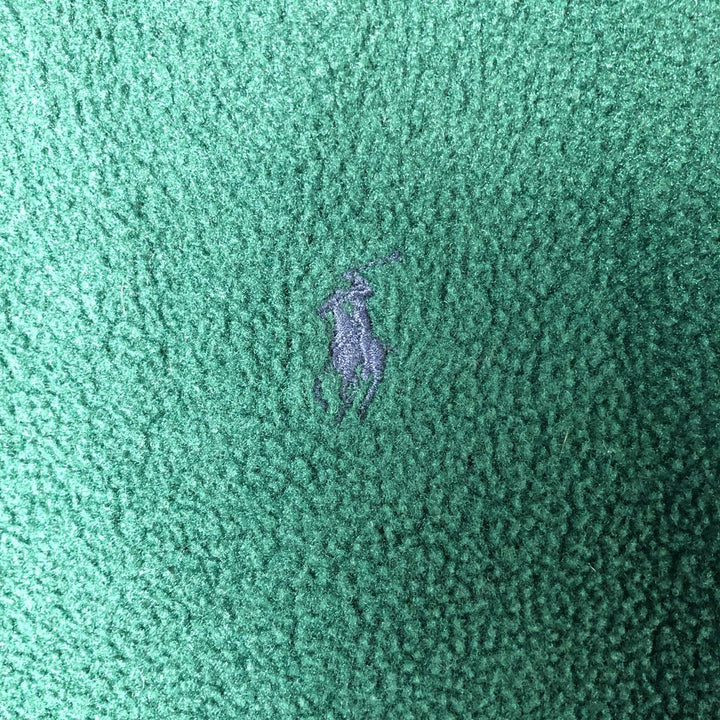 Ralph Lauren POLO by Ralph Lauren collared fleece jacket, men's size XXL polyester green type Vintage Second Hand