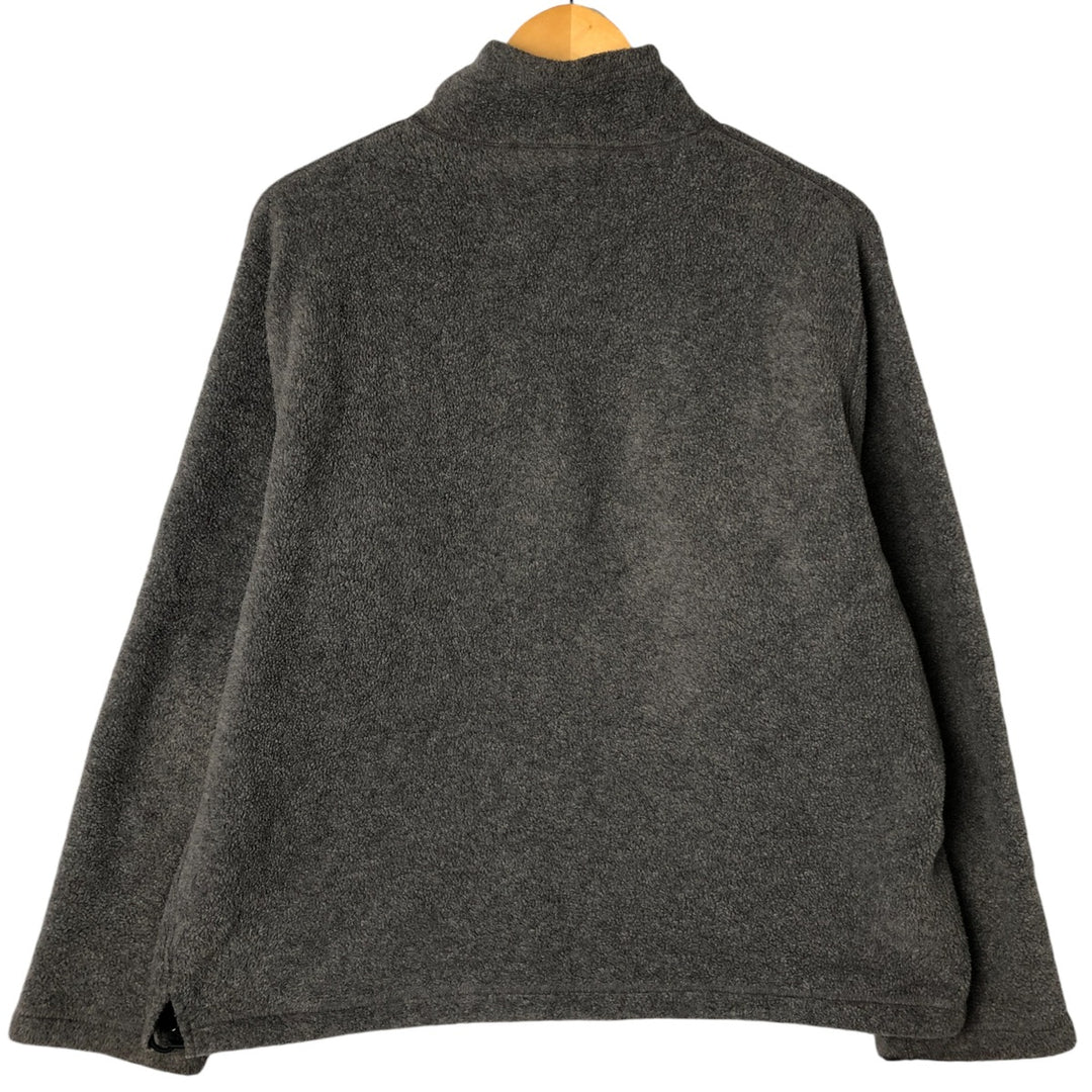 Ralph Lauren POLO by Ralph Lauren Half-Zip Fleece Pullover, Men's Size L polyester gray type Vintage Second Hand