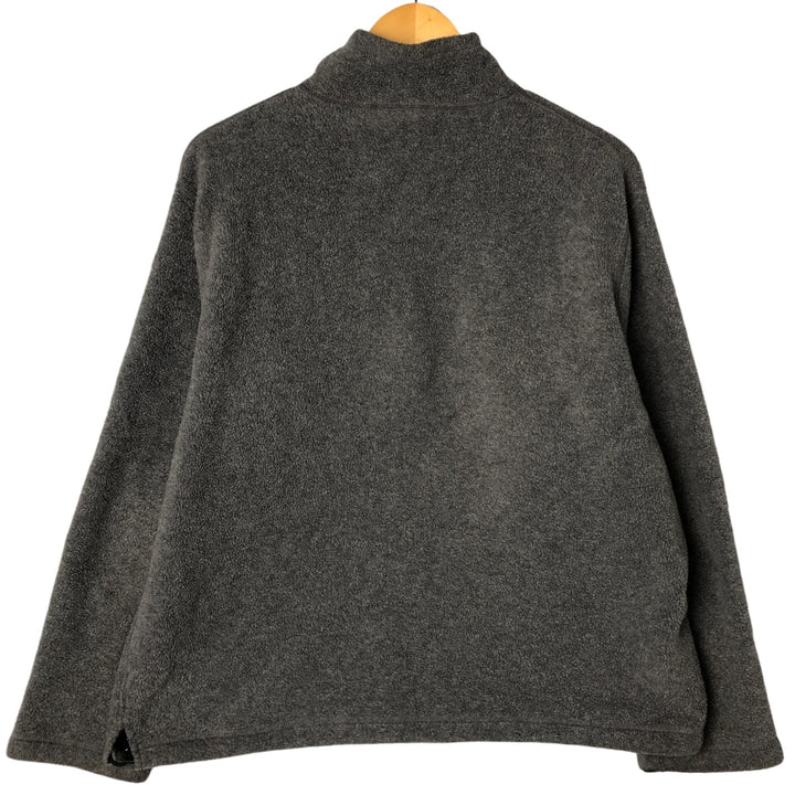 Ralph Lauren POLO by Ralph Lauren Half-Zip Fleece Pullover, Men's Size L polyester gray type Vintage Second Hand