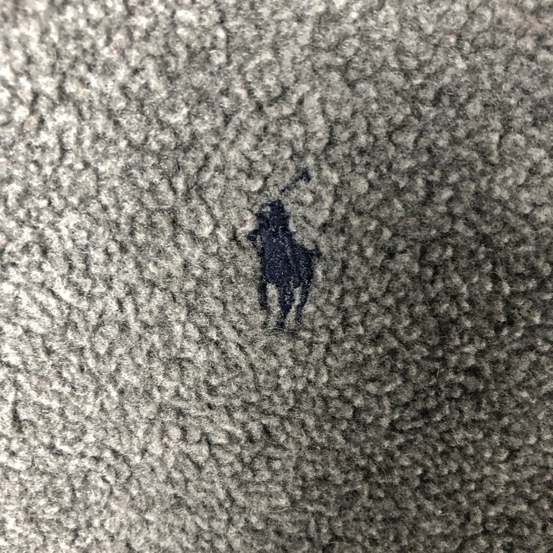 Ralph Lauren POLO by Ralph Lauren Half-Zip Fleece Pullover, Men's Size L polyester gray type Vintage Second Hand