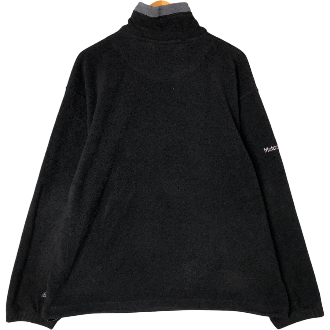 Mercedes-Benz Half-Zip Fleece Pullover, Made in Canada, Men's Size L polyester black type Vintage Second Hand