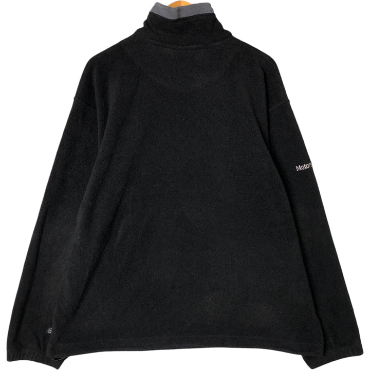 Mercedes-Benz Half-Zip Fleece Pullover, Made in Canada, Men's Size L polyester black type Vintage Second Hand