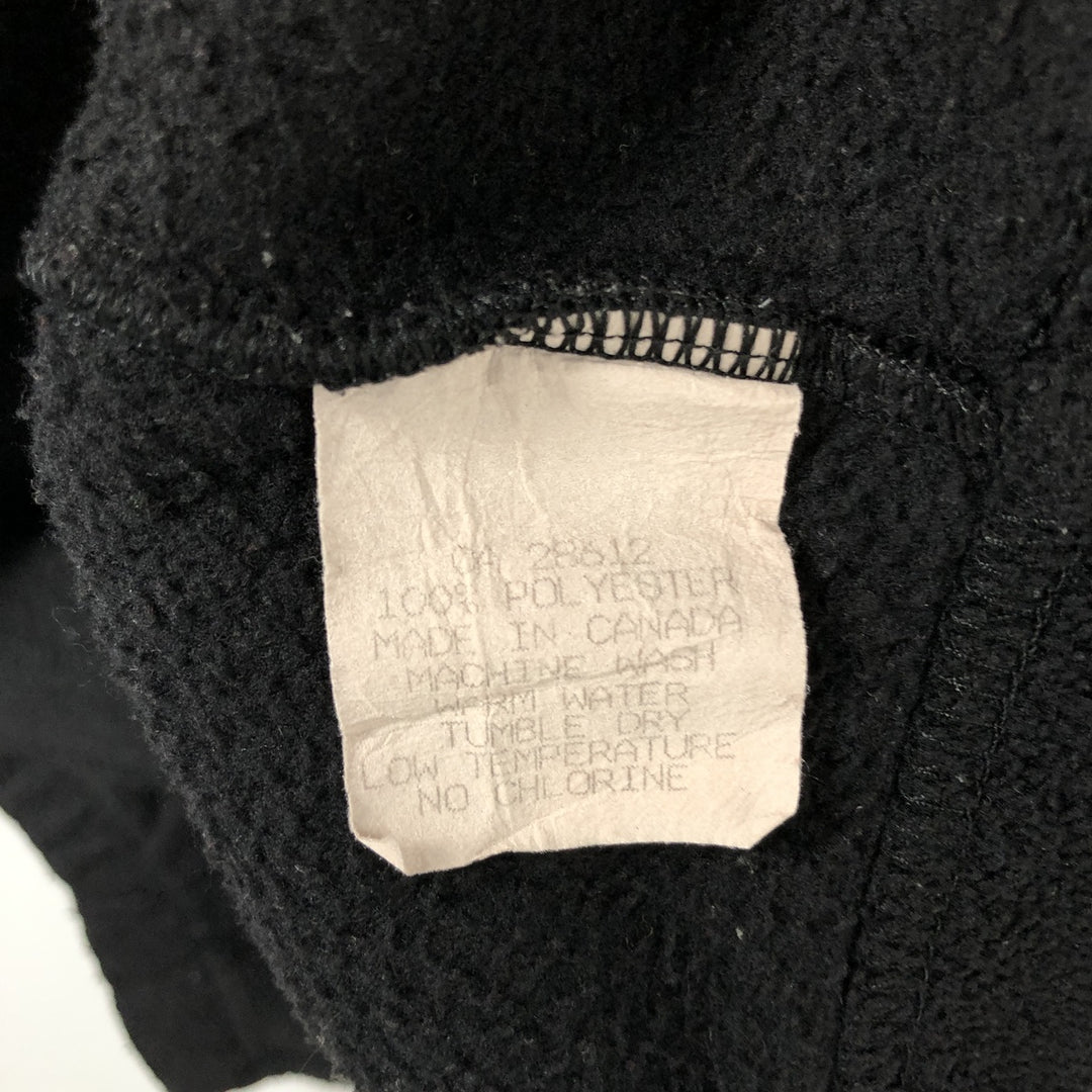 Mercedes-Benz Half-Zip Fleece Pullover, Made in Canada, Men's Size L polyester black type Vintage Second Hand