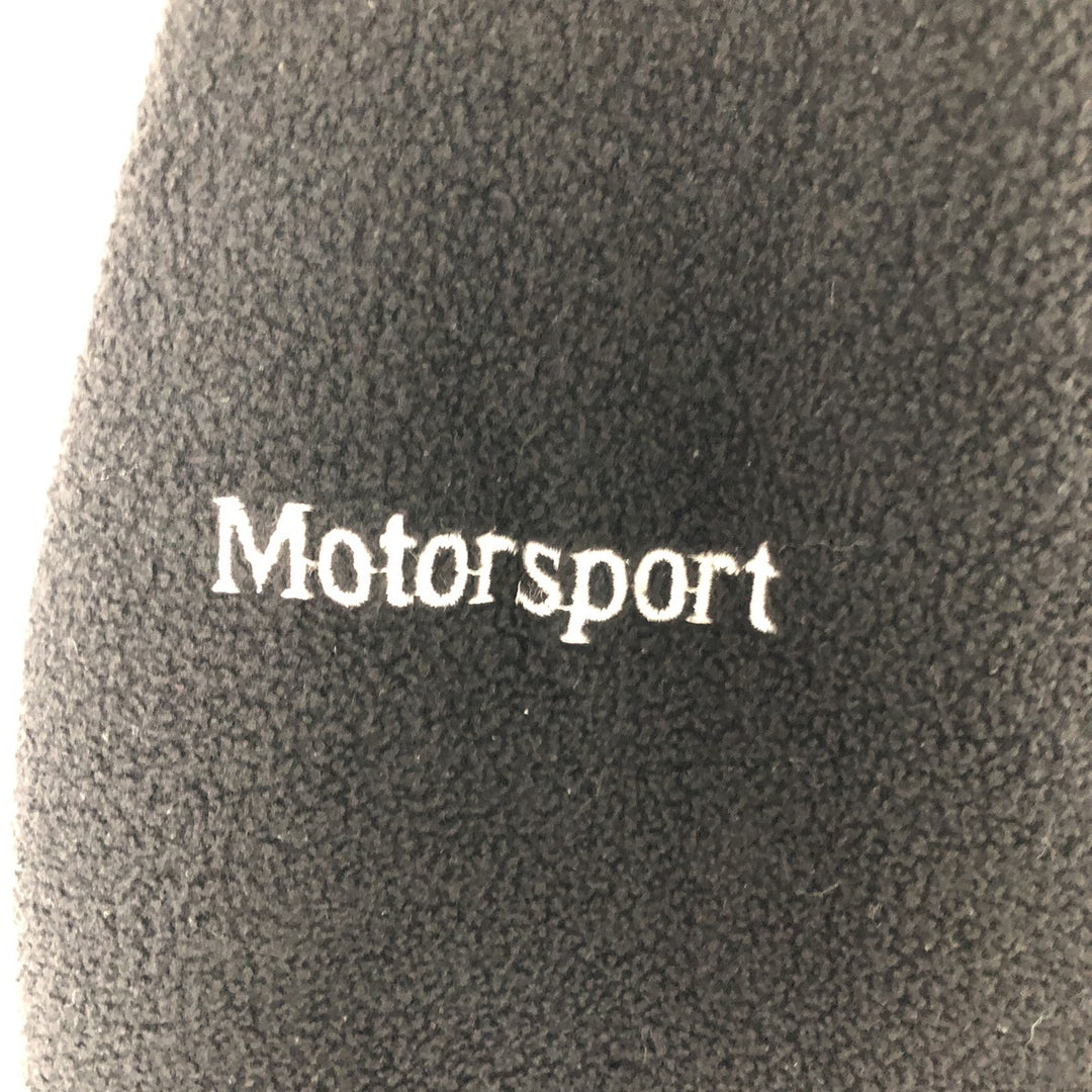 Mercedes-Benz Half-Zip Fleece Pullover, Made in Canada, Men's Size L polyester black type Vintage Second Hand