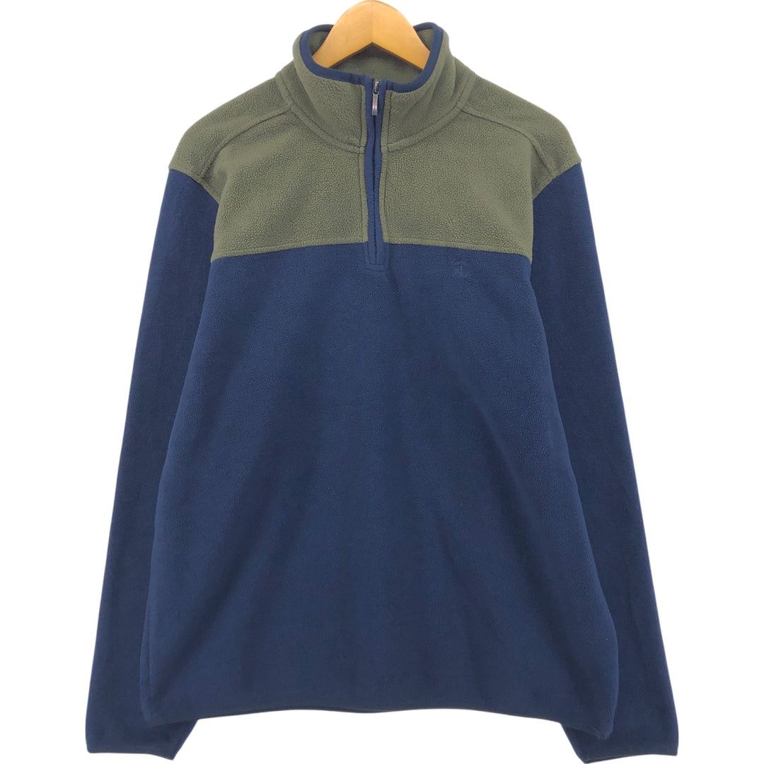 Brooks Brothers Fleece Pullover, Men's XL polyester Khaki type Vintage Second Hand