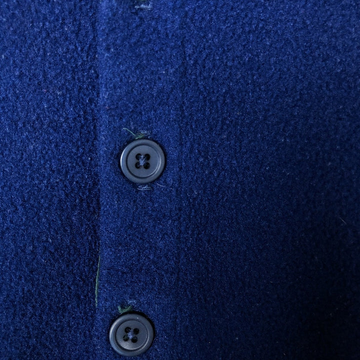 90s-00'S Patagonia Capilene Henley Fleece Top, Made in USA, Men's Size M polyester navy blue type Vintage Second Hand