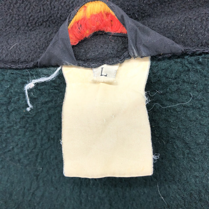 90'S REI Vintage Fleece Jacket, Men's Size L unclear green type Vintage Second Hand