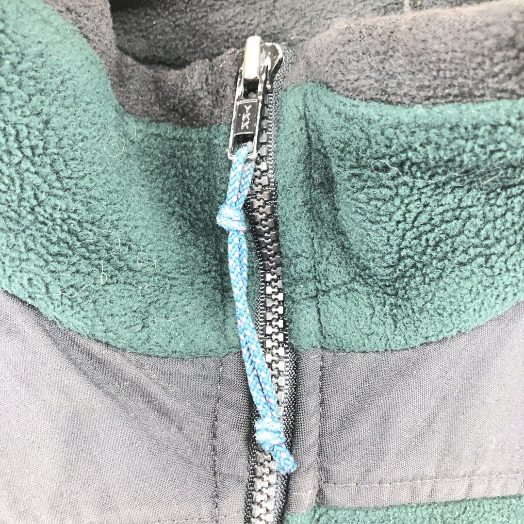 90'S REI Vintage Fleece Jacket, Men's Size L unclear green type Vintage Second Hand