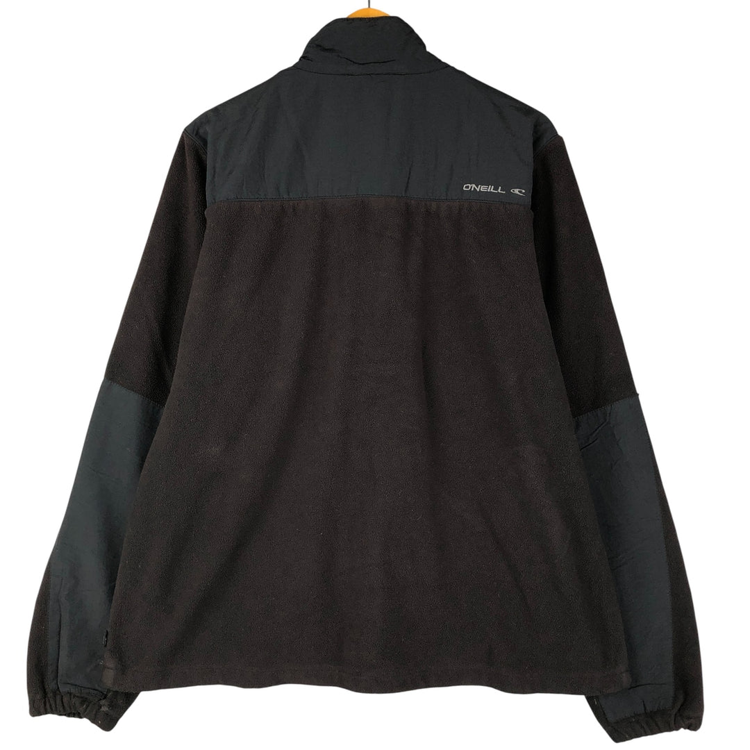 O'NEILL Fleece Jacket, Men's Size L polyester black type Vintage Second Hand