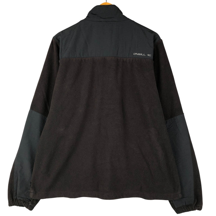O'NEILL Fleece Jacket, Men's Size L polyester black type Vintage Second Hand