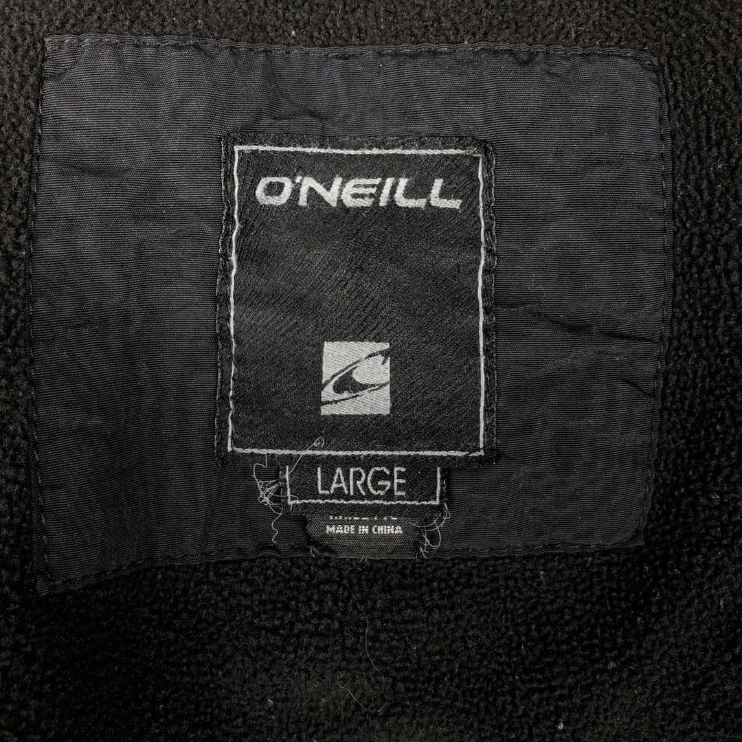 O'NEILL Fleece Jacket, Men's Size L polyester black type Vintage Second Hand