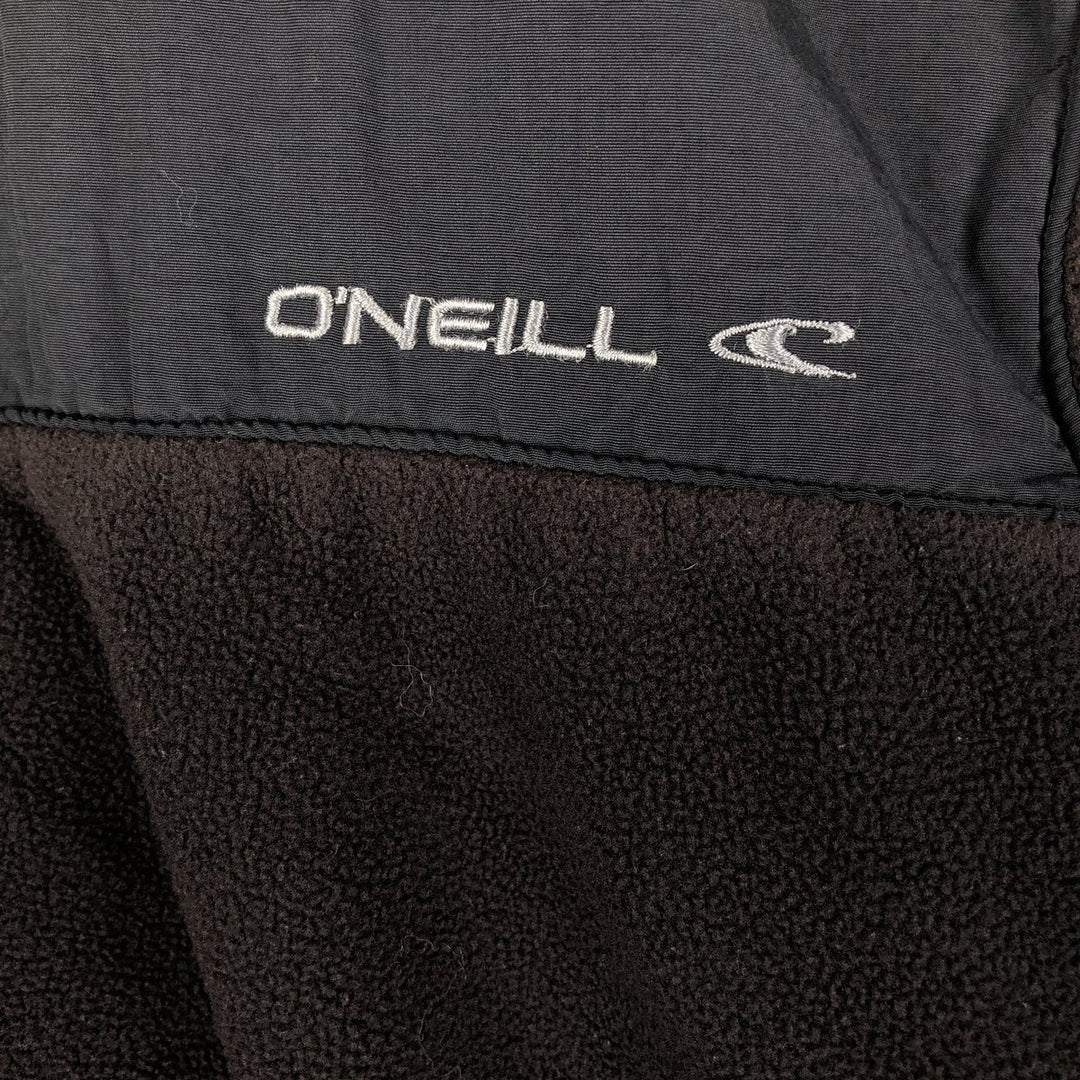 O'NEILL Fleece Jacket, Men's Size L polyester black type Vintage Second Hand
