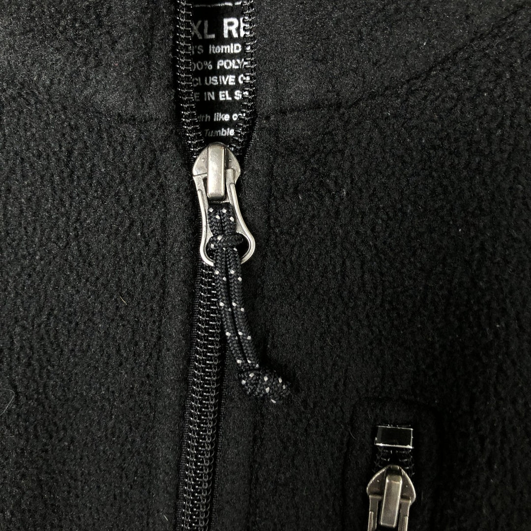 LLBean Fleece Jacket, Men's XL polyester black type Vintage Second Hand