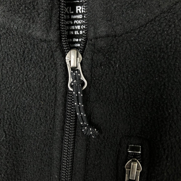 LLBean Fleece Jacket, Men's XL polyester black type Vintage Second Hand