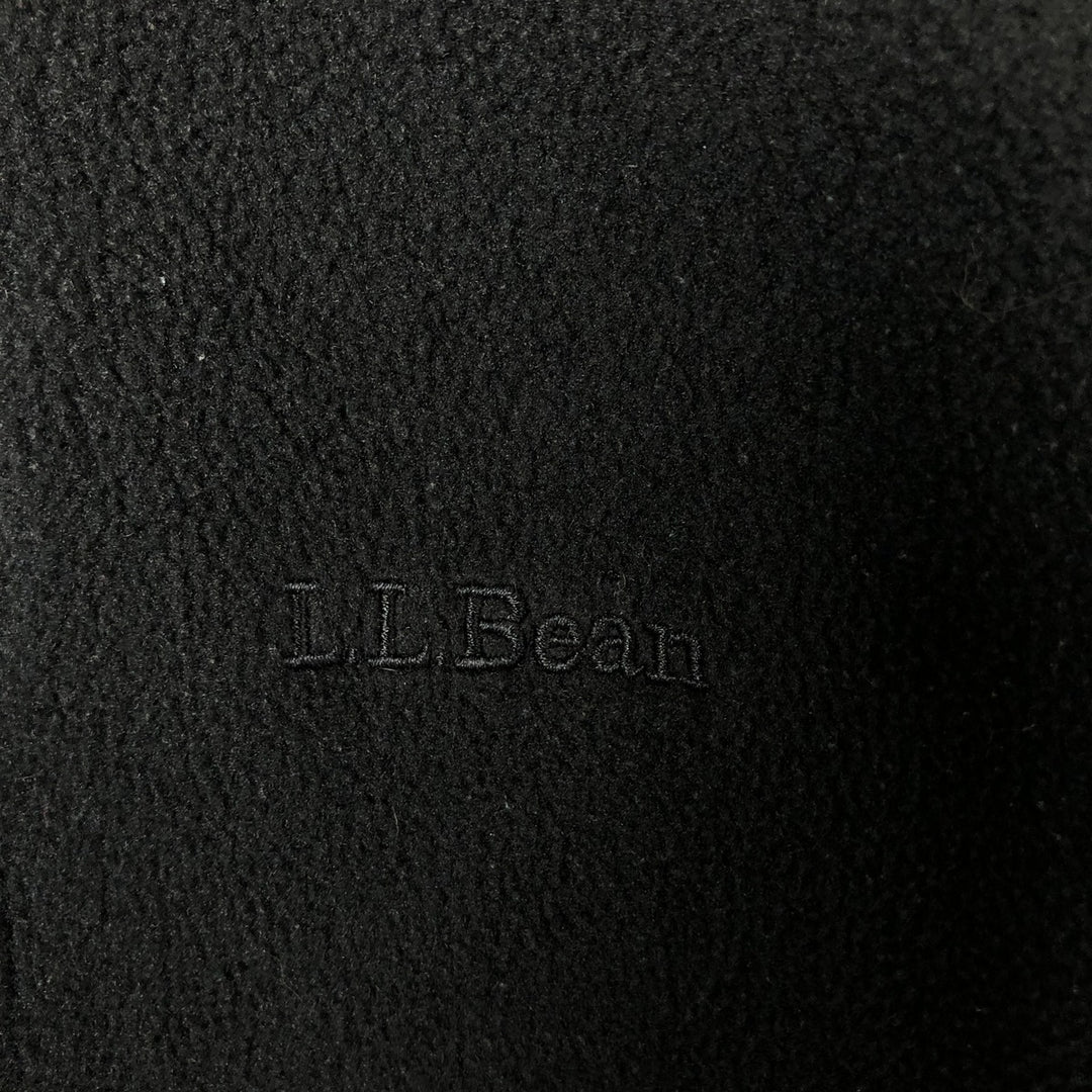 LLBean Fleece Jacket, Men's XL polyester black type Vintage Second Hand
