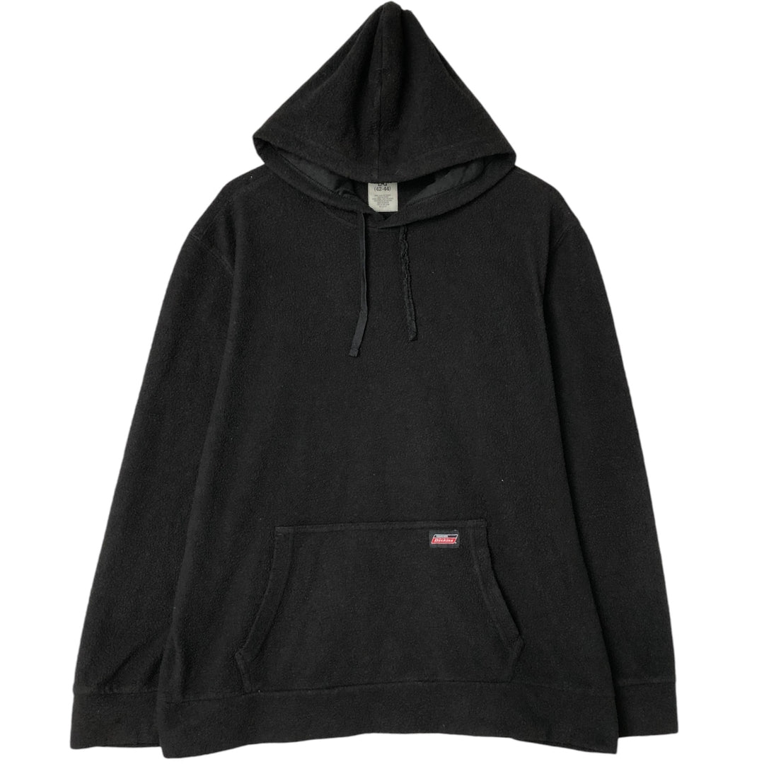 Dickies Fleece Pullover Hoodie, Men's Size L polyester black type Vintage Second Hand
