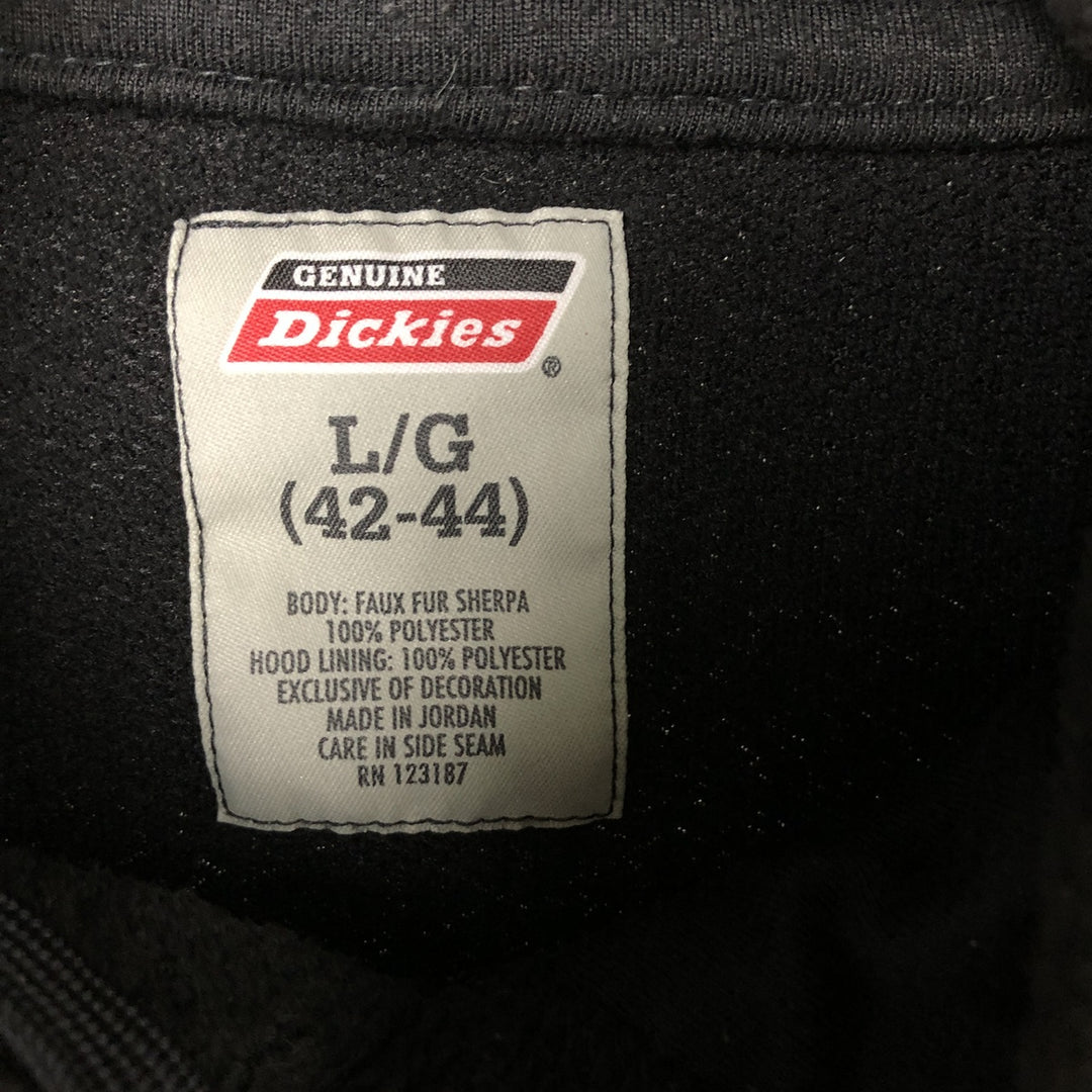 Dickies Fleece Pullover Hoodie, Men's Size L polyester black type Vintage Second Hand