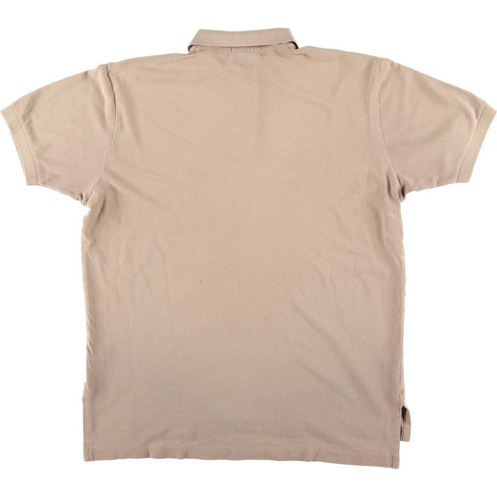 Ralph Lauren POLO by Ralph Lauren short sleeve polo shirt, men's size L cotton Beige type Vintage Second Hand