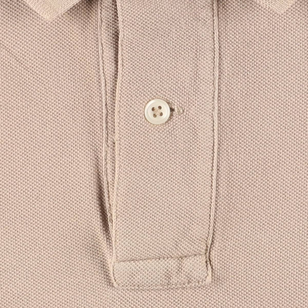 Ralph Lauren POLO by Ralph Lauren short sleeve polo shirt, men's size L cotton Beige type Vintage Second Hand