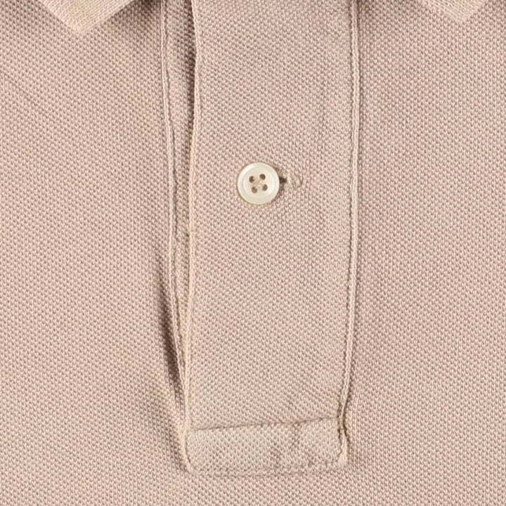 Ralph Lauren POLO by Ralph Lauren short sleeve polo shirt, men's size L cotton Beige type Vintage Second Hand