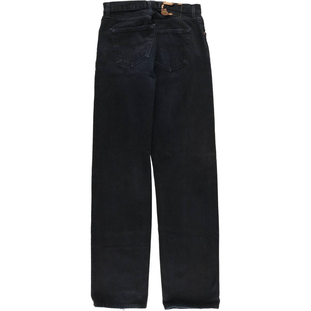 90'S Levi's 501-0165 Black Denim Straight Denim Pants Men's W29 Vintage cotton black type Vintage Second Hand