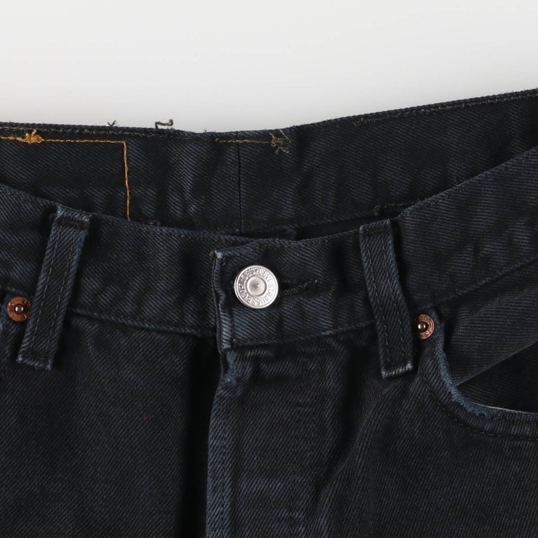 90'S Levi's 501-0165 Black Denim Straight Denim Pants Men's W29 Vintage cotton black type Vintage Second Hand