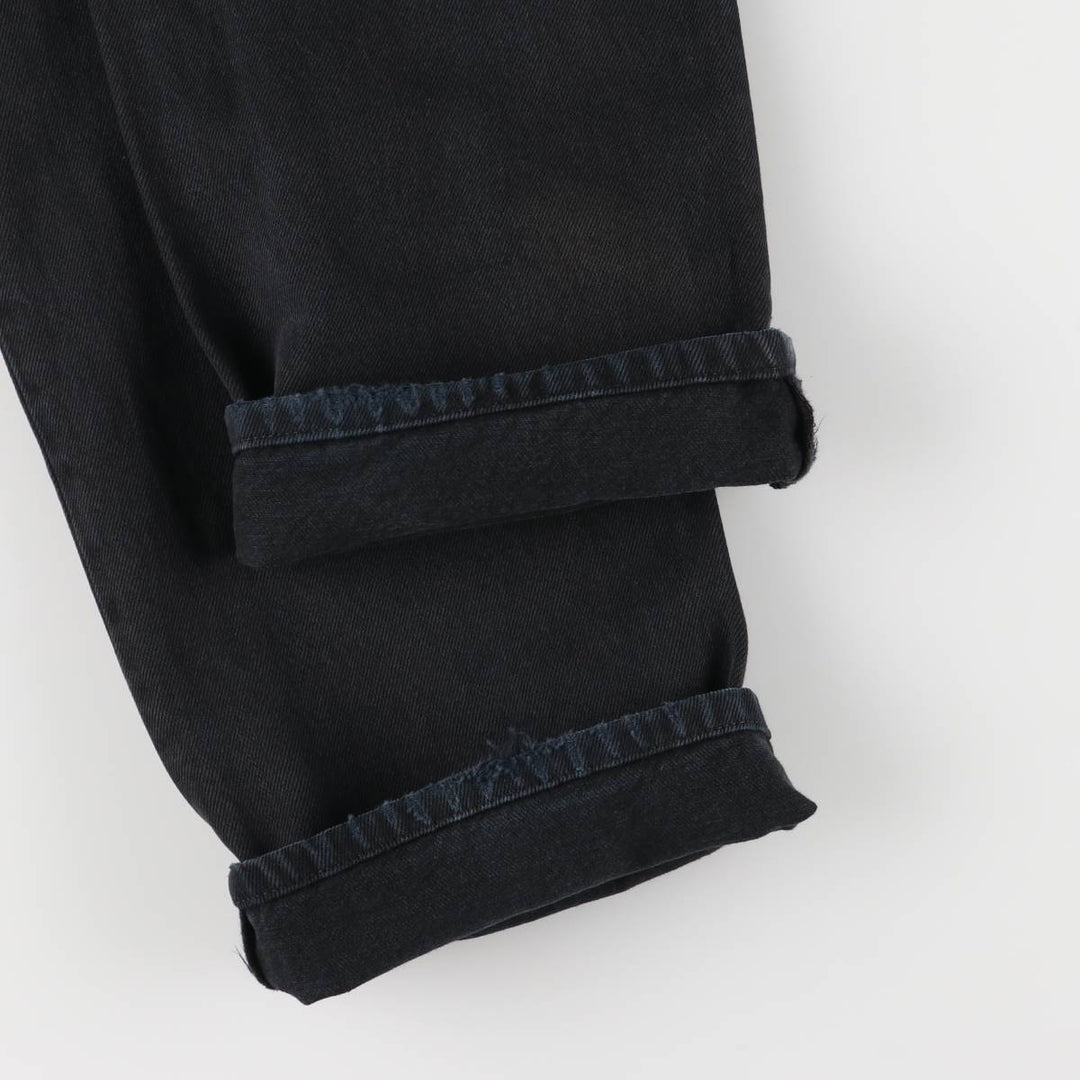 90'S Levi's 501-0165 Black Denim Straight Denim Pants Men's W29 Vintage cotton black type Vintage Second Hand