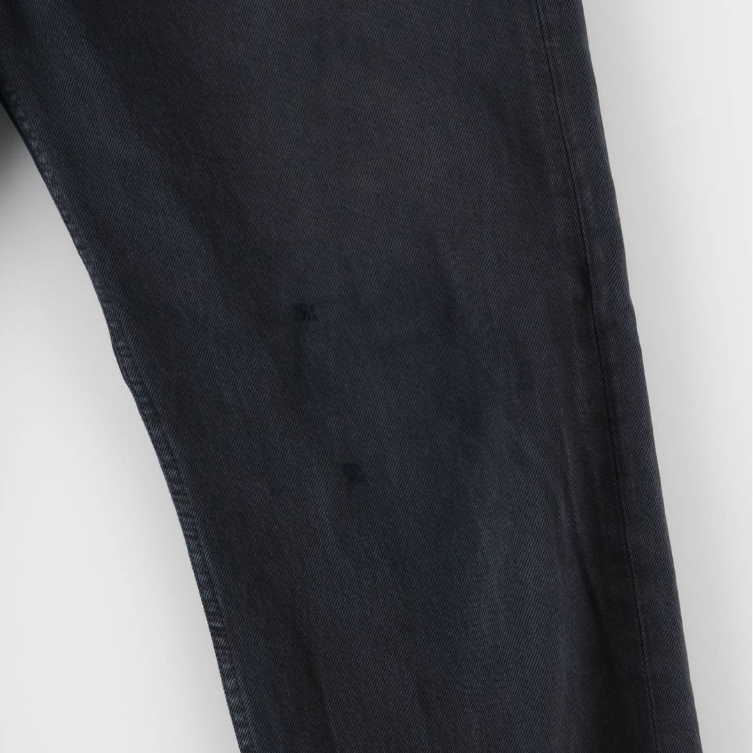 00'S Levi's 00501-0165 Euro model black denim straight denim pants for men size w34 cotton black type Vintage Second Hand