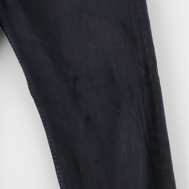 00'S Levi's 00501-0165 Euro model black denim straight denim pants for men size w34 cotton black type Vintage Second Hand