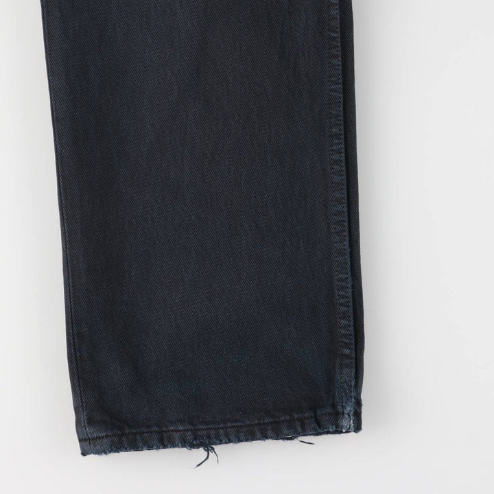 00'S Levi's 00501-0165 Euro model black denim straight denim pants for men size w34 cotton black type Vintage Second Hand