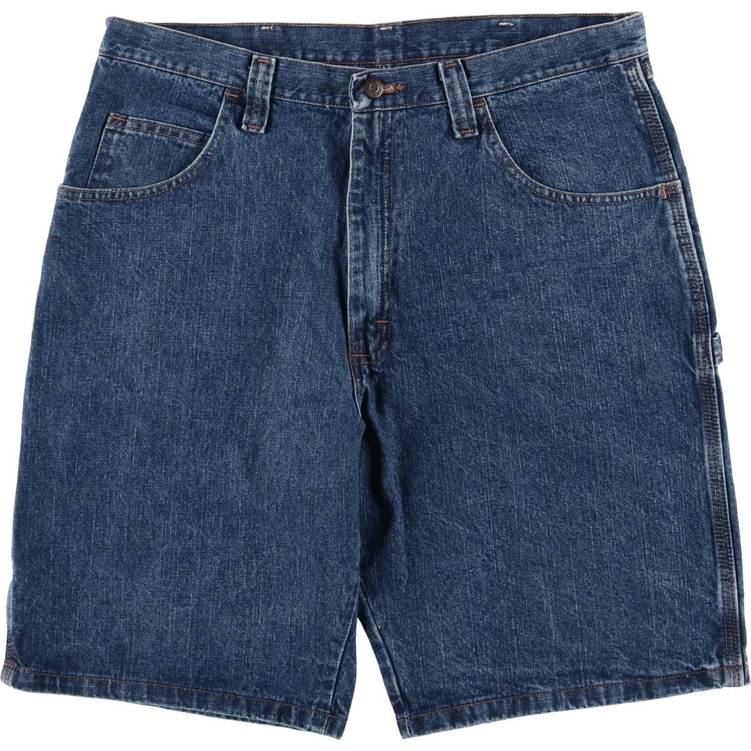 Wrangler CARPENTER Denim Painter Shorts, Shorts, Men's, W36 equivalent cotton blue type Vintage Second Hand