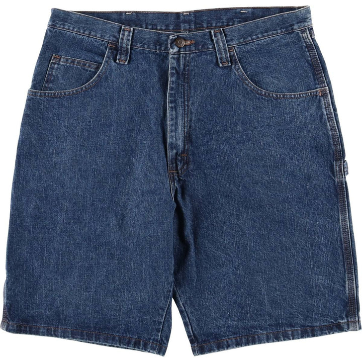 Wrangler CARPENTER Denim Painter Shorts, Shorts, Men's, W36 equivalent cotton blue type Vintage Second Hand