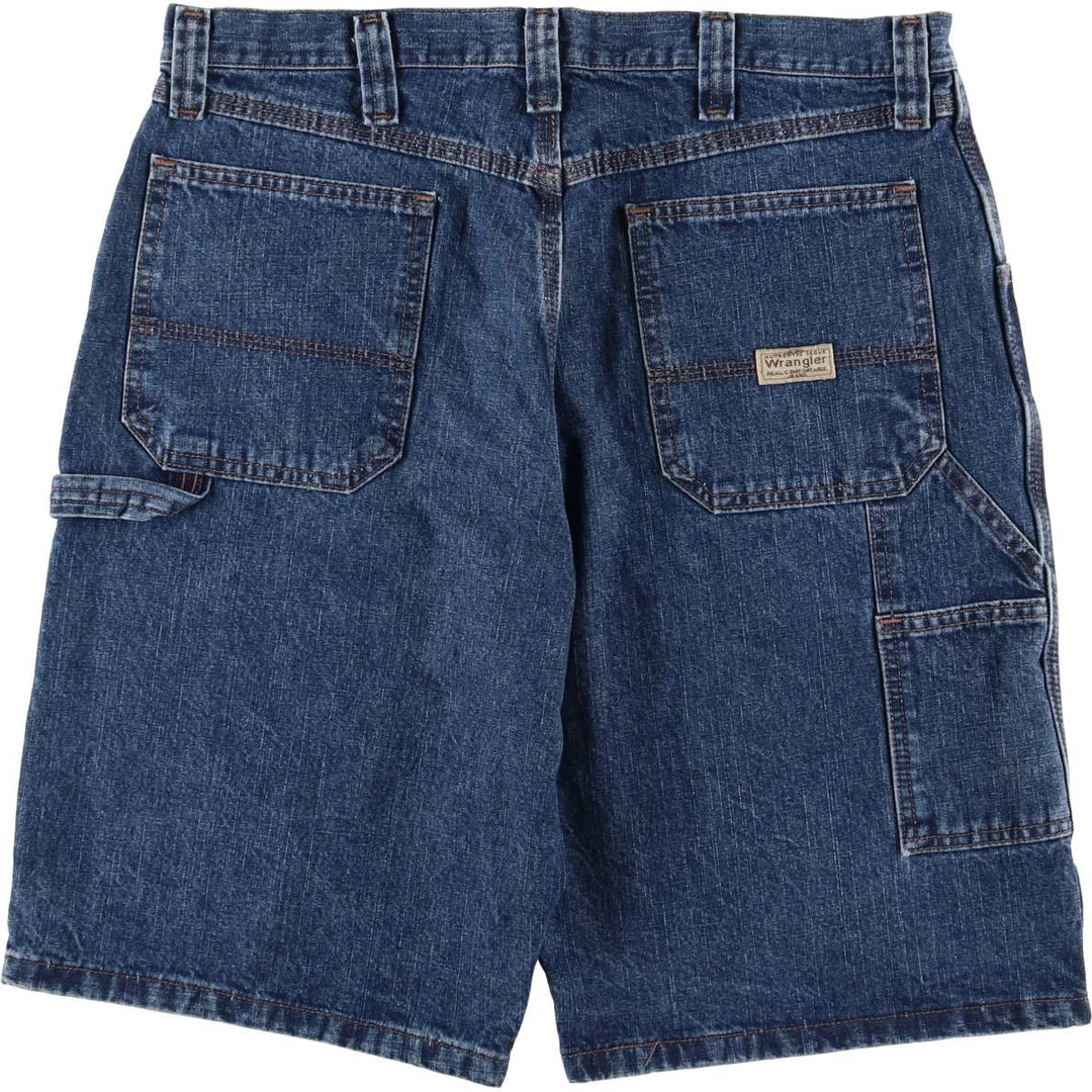 Wrangler CARPENTER Denim Painter Shorts, Shorts, Men's, W36 equivalent cotton blue type Vintage Second Hand
