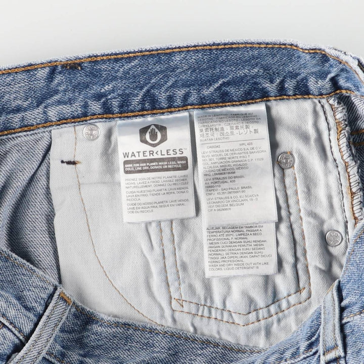 Levi's 550 denim shorts, short pants for men, size W33 cotton blue type Vintage Second Hand
