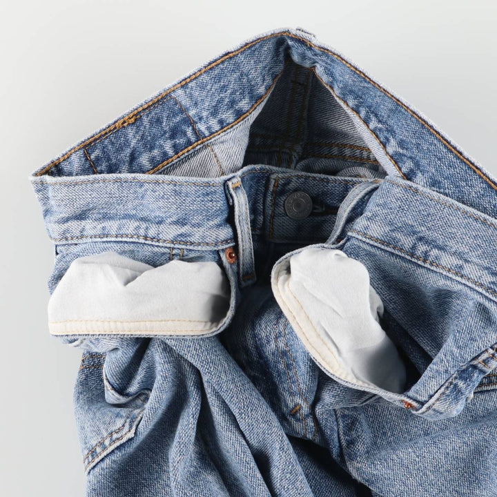Levi's 550 denim shorts, short pants for men, size W33 cotton blue type Vintage Second Hand
