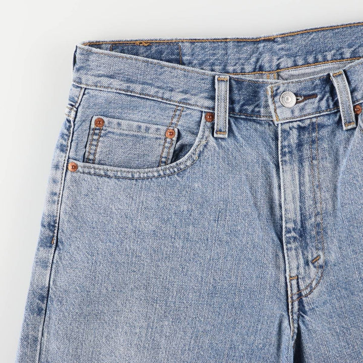 Levi's 550 denim shorts, short pants for men, size W33 cotton blue type Vintage Second Hand